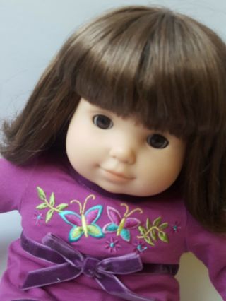 American Girl Bitty Baby Doll Brown Hair And Eyes Guc