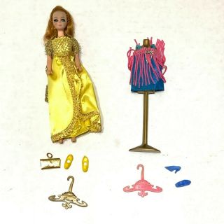 Vintage Topper Dawn Doll Model Agency Daphne Buttercups ‘n Moonbeams Gown 1970 