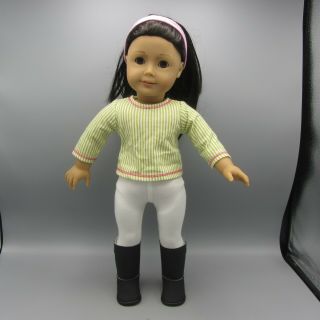 American Girl Truly Me 25 Jly 18 " Doll - Black Hair Brown Eyes W/ Outfit Read