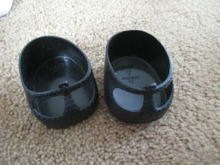 Vintage Cabbage Patch Black Doll Shoes T - Strap Mary Janes Clothes Cpk Kid