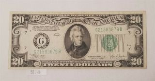 West Point Coins 1934c $20 Federal Reserve Note 