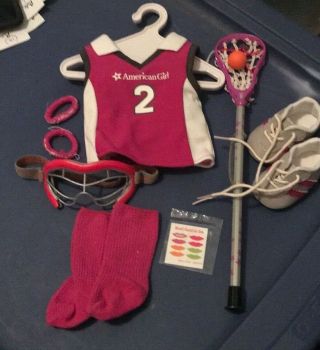 Euc American Girl 18” Doll Lacrosse Outfit Retired No Doll