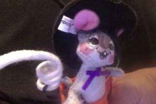 Annalee Halloween Mouse Cute as Pumpkin Pie Jack O Lantern Bag TOO SWEET 3
