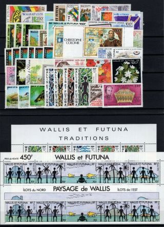 P131204/ Wallis & Futuna Stamps / French Colony / Lot 1991 - 1993 Mnh