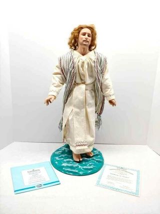 Ashton Drake Walking On Water Christian Jesus Porcelain Doll With