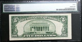 1934C $5 SILVER CERTIFICATE PMG 30 VERY FINE PRICED FOR QUICK WIDE 2