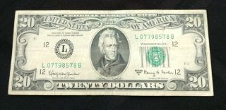 1963 Series A 20 Dollar Bill