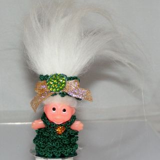 1.  5 " Russ Troll Doll,  Pencil Topper,  Icelandic Hair,  Dress And Hat