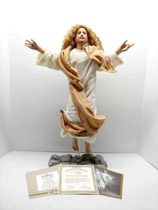 Ashton Drake Ascension Into Heaven Jesus Christian Porcelain Doll W/ 2