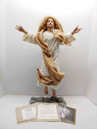 Ashton Drake Ascension Into Heaven Jesus Christian Porcelain Doll W/ 3