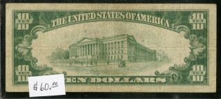 US Paper Money 1929 $10 Atlanta National Banknote 2