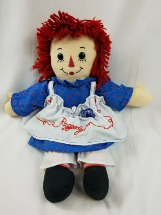2009 Raggedy Ann Plush Doll Applause 17 " Stuffed Euc
