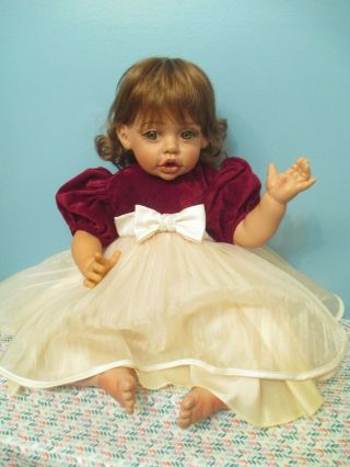 Stunning Lifesize Vinyl And Cloth Baby Doll By Fayzah Spanos Design,  1998