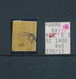 Ll05876 Italy 1853 Mi:6a Parma Coat Of Arms 5c Classic Lot