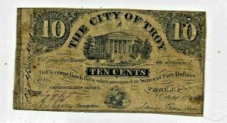 10 Cent " City Of Troy " (york) 1800 