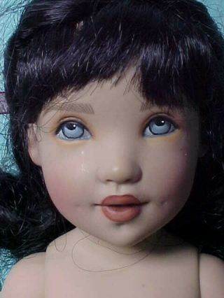 Helen Kish 11 " Raven Hair Bethany ? Girl Doll With Dimples