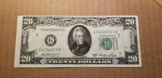 $20 1950 A Chicago Federal Reserve Note Choice Uncirculated