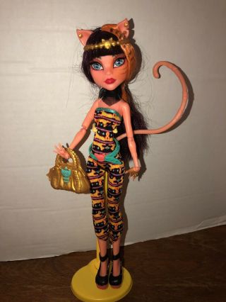 Monster High Doll Cleolei Freaky Fusion Cleo/toralei Euc