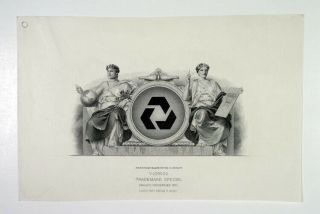 Abn Proof Bond Top Vignette 1920 - 40 Trademark Special Man And Women Abn Unc