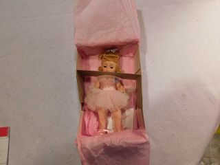 Vintage Madame Alexander Miniature Showcase Doll W/box.  Ballerina