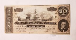West Point Coins Confederate $20 Note - February 17th 1864 Richmond