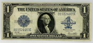 1923 $1 Large Size " Horse Blanket " Silver Certificate - Usa