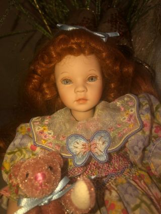 Janie Pauline Bjonness Jacobsen Limited Edition 12 " Doll With Bear 901/950