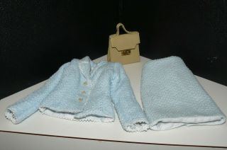 Franklin Princess Diana Blue Suit And Beige Handbag For 16 Vinyl Diana Doll