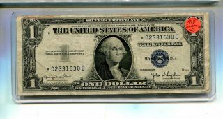 1935 D $1 Silver Certificate Currency Narrow Star Note Vg 8339m