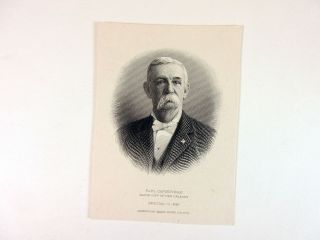 Louisiana.  Abn Proof Vig.  Paul Gapdevielle - Mayor Of Orleans Unc 1880 - 90