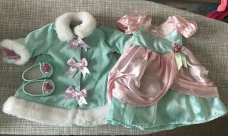 American Girl Marie Grace Fancy Coat,  Dress And Shoes
