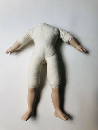 Cloth Doll Body Porcelain Limbs Girl Boy Craft Making Restore Parts 12” Dolls