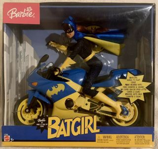 2003 Batgirl Barbie Doll And Motorcycle - Dc Comics - By Mattel