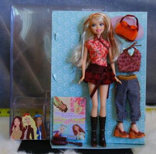 2003 My Scene Barbie Doll Feelin Flirty Delancey Cherry Dress Bag Outfits Boots