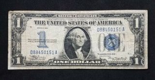 1934 $1 Silver Certificate | Funny Back Very Good 851a