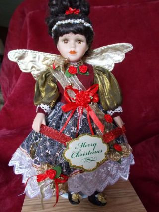 Christmas Porcelain Angel Doll