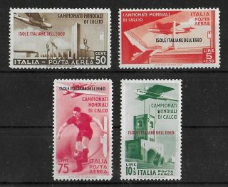 Egeo Islands Italy 1934 Vlh Airmail Complete Set Of 4 Sass S35 Cv €120
