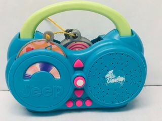 Barbie Power Wheels Jeep Radio Take Along Tunes Toy Cd Player Boom Box 2002