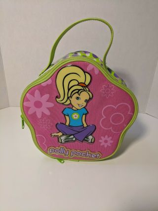 Polly Pocket Zippered Storage Carrying Case For Dolls And Accessories