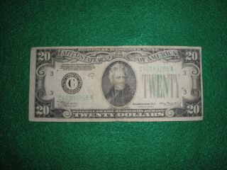 $20 Twenty Dollar Federal Reserve Note 1934