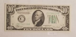 West Point Coins 1934 - C $10 Federal Reserve Note Gem - Bu 