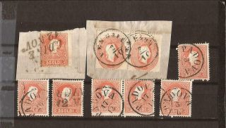 Austria (lombardy - Venetia) - 1858/1861 - Scott 10/ 13 - 9 Values At Attractive Price