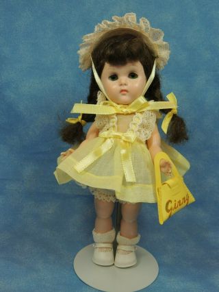 Vogue 1961 Hp - Ml - Bkw 8 " Ginny Doll - Green Eyes/freckles - Yellow Tag Of