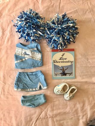 American Girl Spirit Squad Outfit For 18 " Dolls Cheerleading Pom Pom Retired
