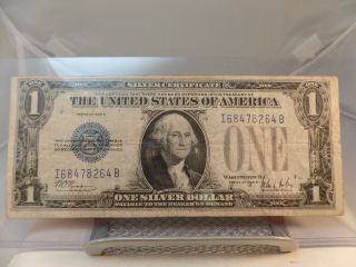 1928 B $1 One Dollar Silver Certificate - No Motto " Funnyback " Note