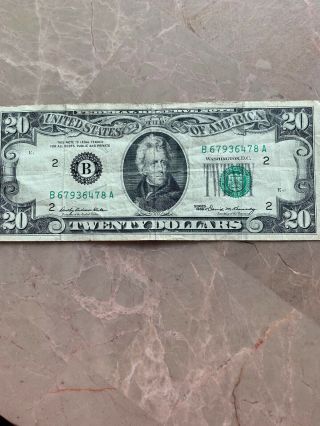 1969 $20 Twenty Dollar Bill Note Us Currency Crisp Dollar