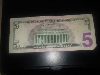 2013 $5 Five Dollar Fancy Serial Number 6 Six Of A Kind 3s MG83333330D 2