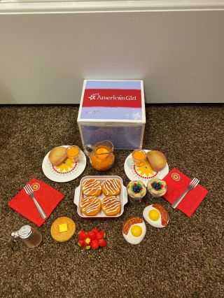 American Girl Delicious Breakfast Set Retired With Box
