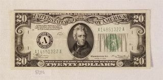 West Point Coins 1934 $20 Federal Reserve Note 