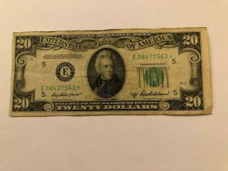 1950 B $20 Twenty Dollar Frn Star Note Fr.  2061 - E